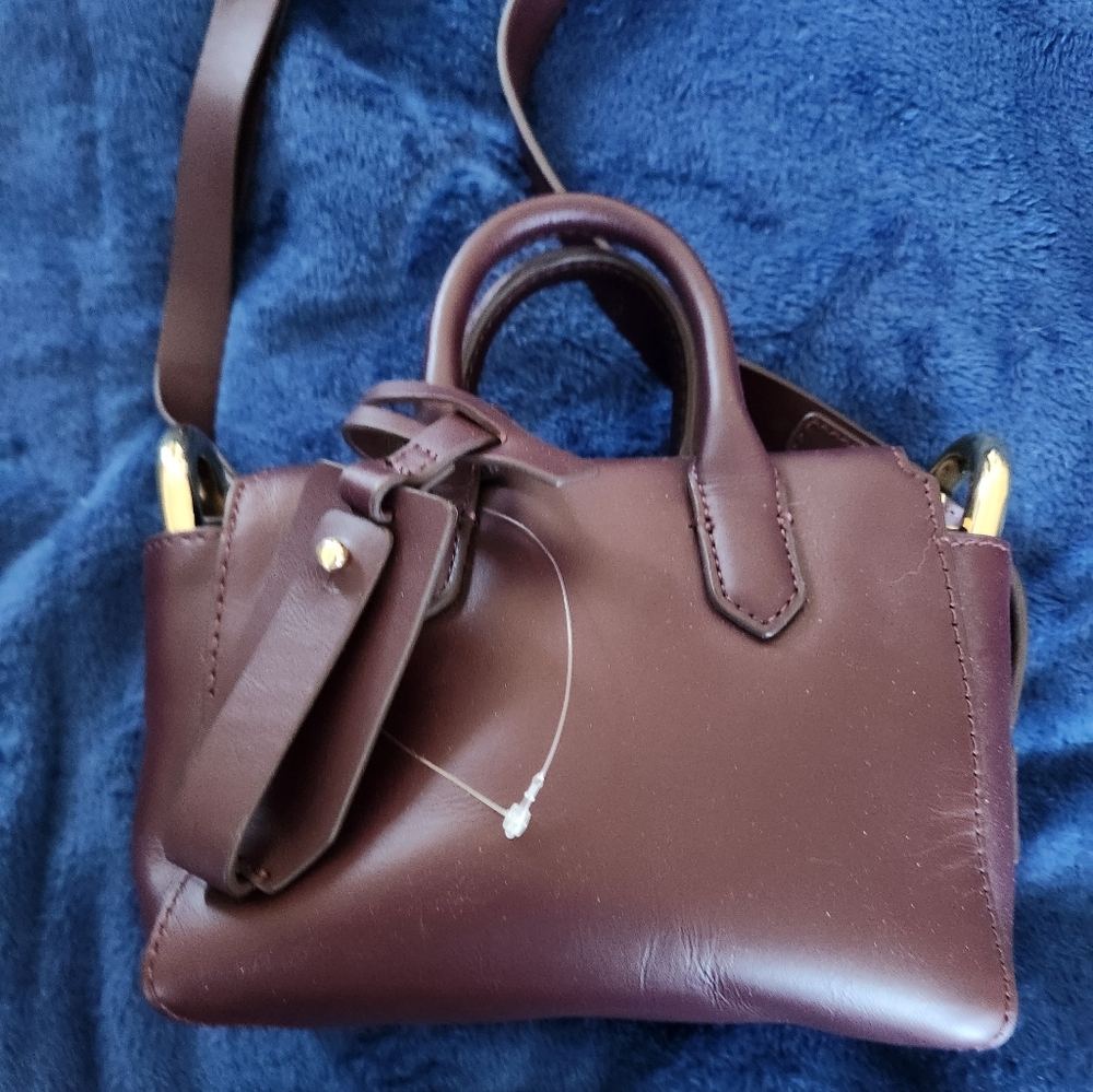 J CREW MINI LEATHER CROSSBODY SATCHEL BAG NEW